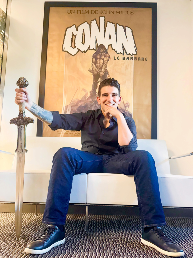 Marcos Cronander Is the New President of Heroic Signatures, and His Office Wall Has Conan as a Space Marine 2 Conan The Barbarian Marcos Cronander Is the New President of Heroic Signatures, and His Office Wall Has Conan as a Space Marine